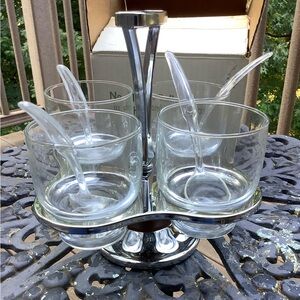 Condiment Holder Relish Susan Chromium & Glass